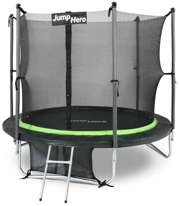 Trambulină de grădină cu plasă interioară 244cm Jump Hero 8FT