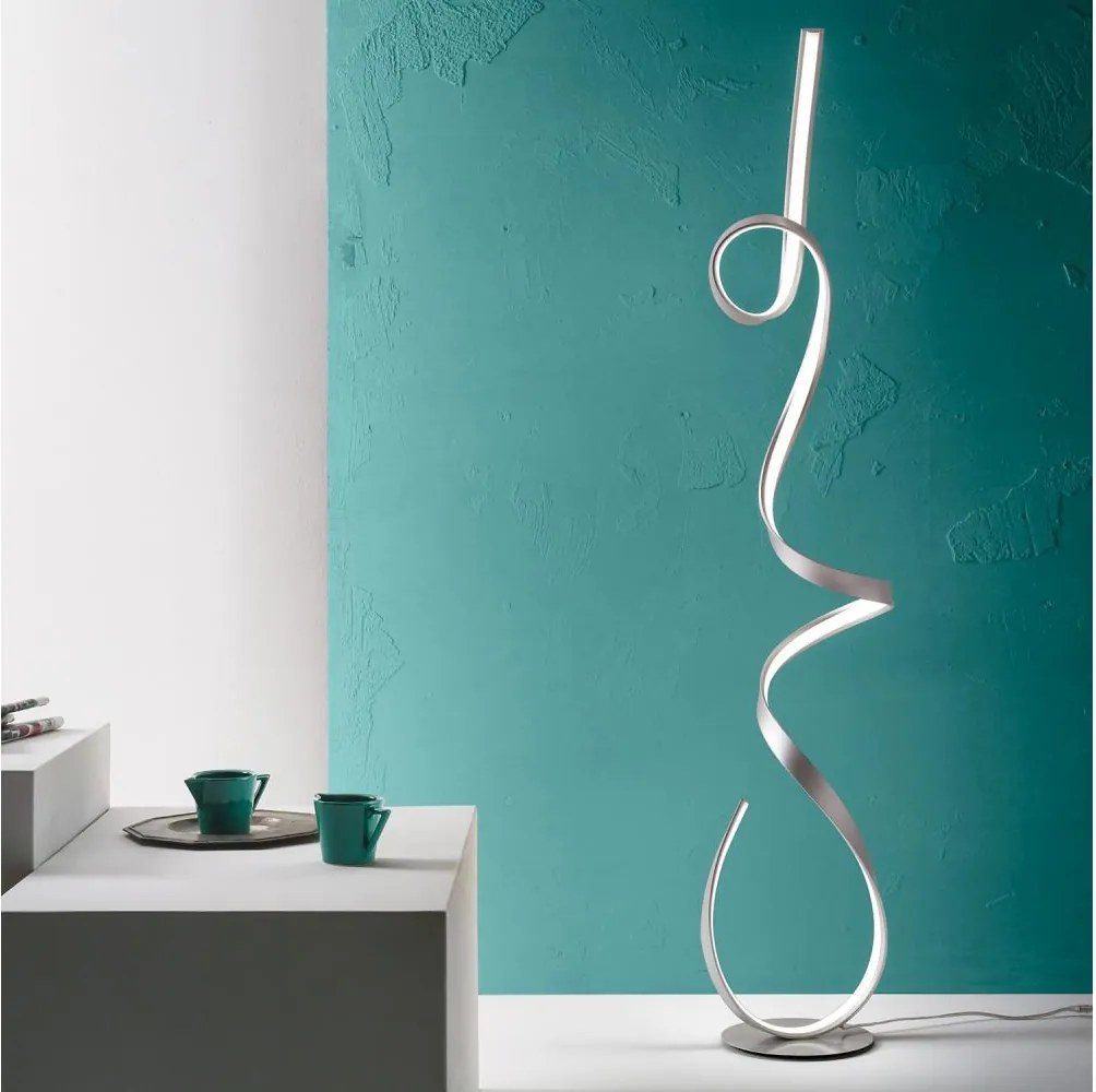 Ondaluce - Lampă de podea LED dimabilă LUMEN LED/30W/230V 160 cm argintie