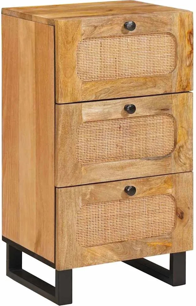 vidaXL Bufet cu sertar Maro 40 x 33 x 75 cm Lemn de mango solid