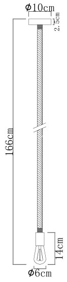 Globo 69029H - Lustră pe cablu ULLEU 1xE27/60W/230V