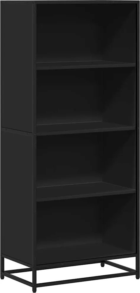 vidaXL Bibliotecă, negru, 60x35x139 cm, lemn prelucrat