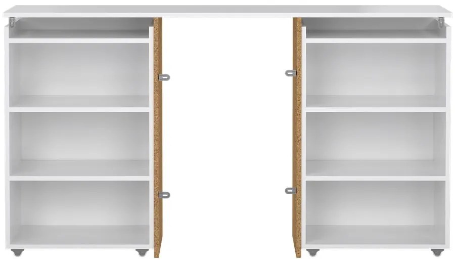 Tăblie de pat albă 145x80 cm Naia – Tvilum