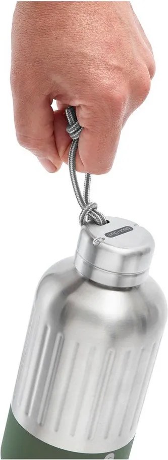 Sticlă termică argintie din oțel inoxidabil 650 ml Explorer – Black + Blum