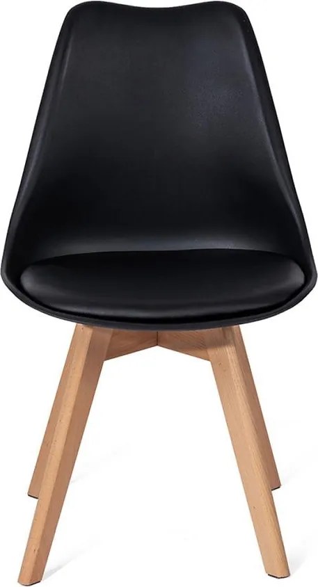 Set - 4 scaune de dining AVENBERG SKANDI - Negru