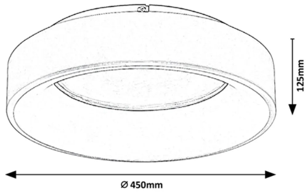 Plafoniera LED cu telecomanda design modern Adeline, 45cm 3928 RX