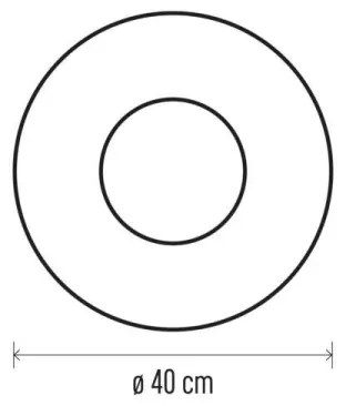 Decorațiune LED de Crăciun 20xLED/2xAA d. 40 cm