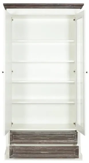 Dulap Cu 2 Usi Si 2 Sertare Cabana Alb Si Antracite, 102.8 Cm