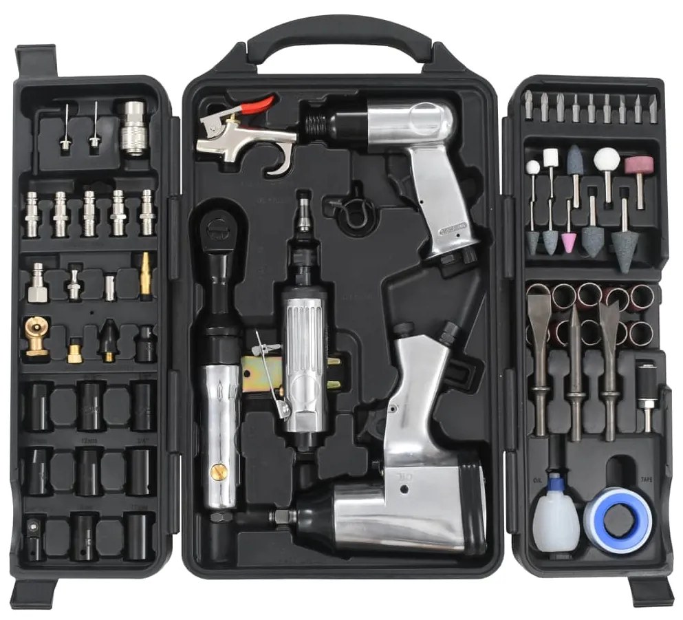 vidaXL Trusă scule pneumatice 70 piese
