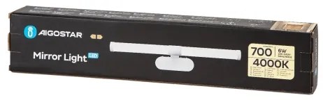 Aplică LED pentru oglindă de baie Aigostar LED/6W/230V 4000K 40cm IP44