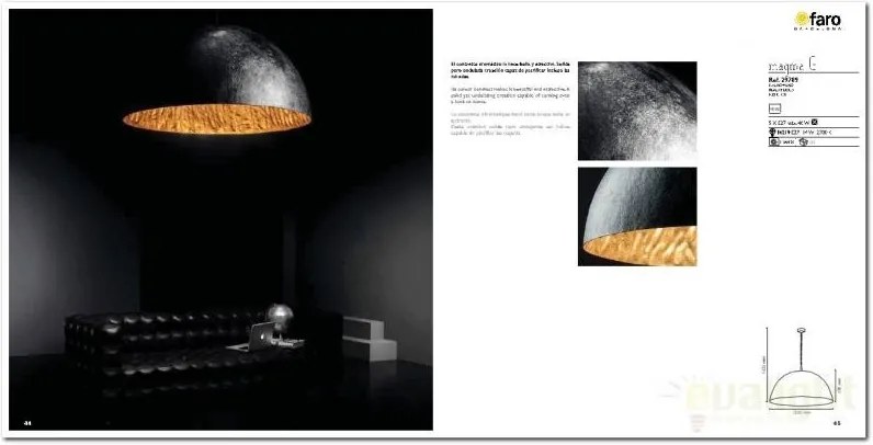 Pendul design XXL diametru 120cm Magma G 29789