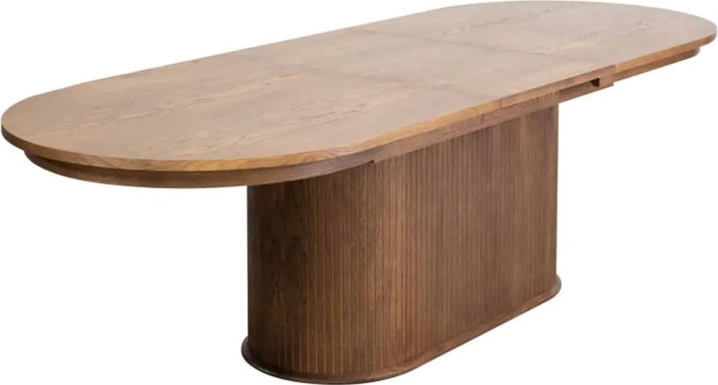 Masă lemn masiv nuc Ovala Milano 210 (+60) х 100 х 77 cm / Stejar - Natur
