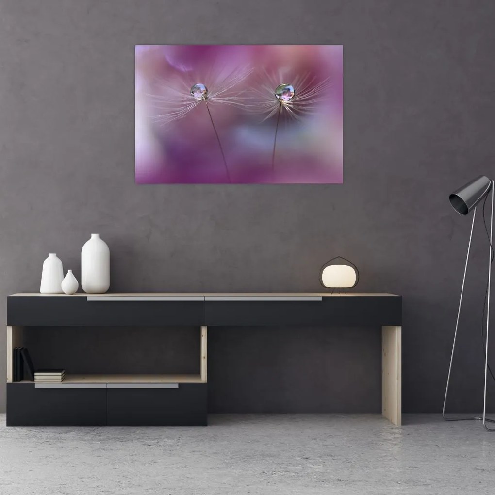 Tablou cu picături pe puf (90x60 cm)