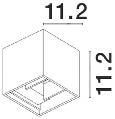 Aplica LED ambientala de exterior IP54 COMO neagra NVL-847408