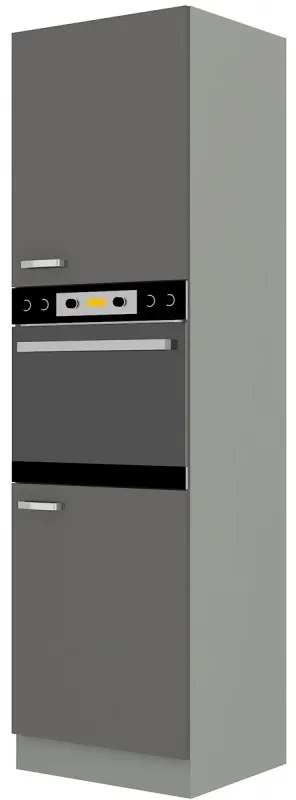 Dulap de bucătărie pentru alimente pentru cuptor Gonir 60 DP 210 2F (gri + gri). 1032719