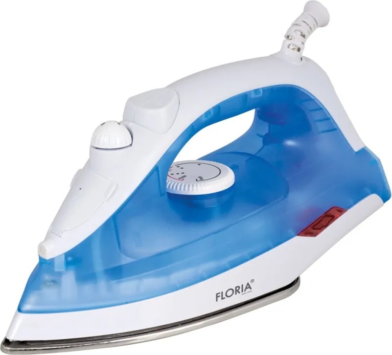 Fier de calcat Floria ZLN2892 Albastru,1600W, talpa ceramica, temperatura reglabila