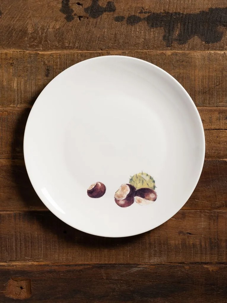 Set 4 farfurii fructe de toamna, D28 cm, Carouge