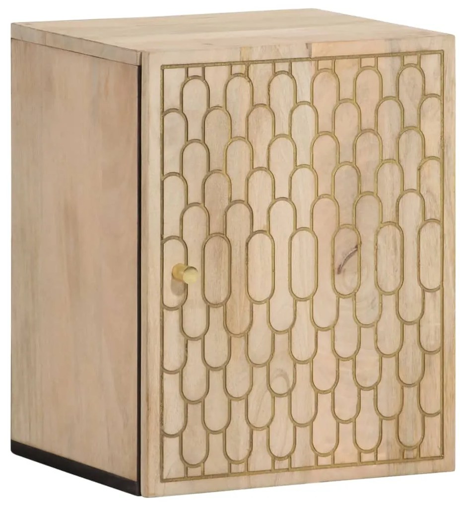 vidaXL Dulap de perete de baie, 38x33x48 cm, lemn masiv de mango