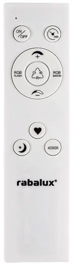 Rabalux 2290 - Plafonieră LED RGB dimabilă RASMUS LED/22W/230V + telecomandă