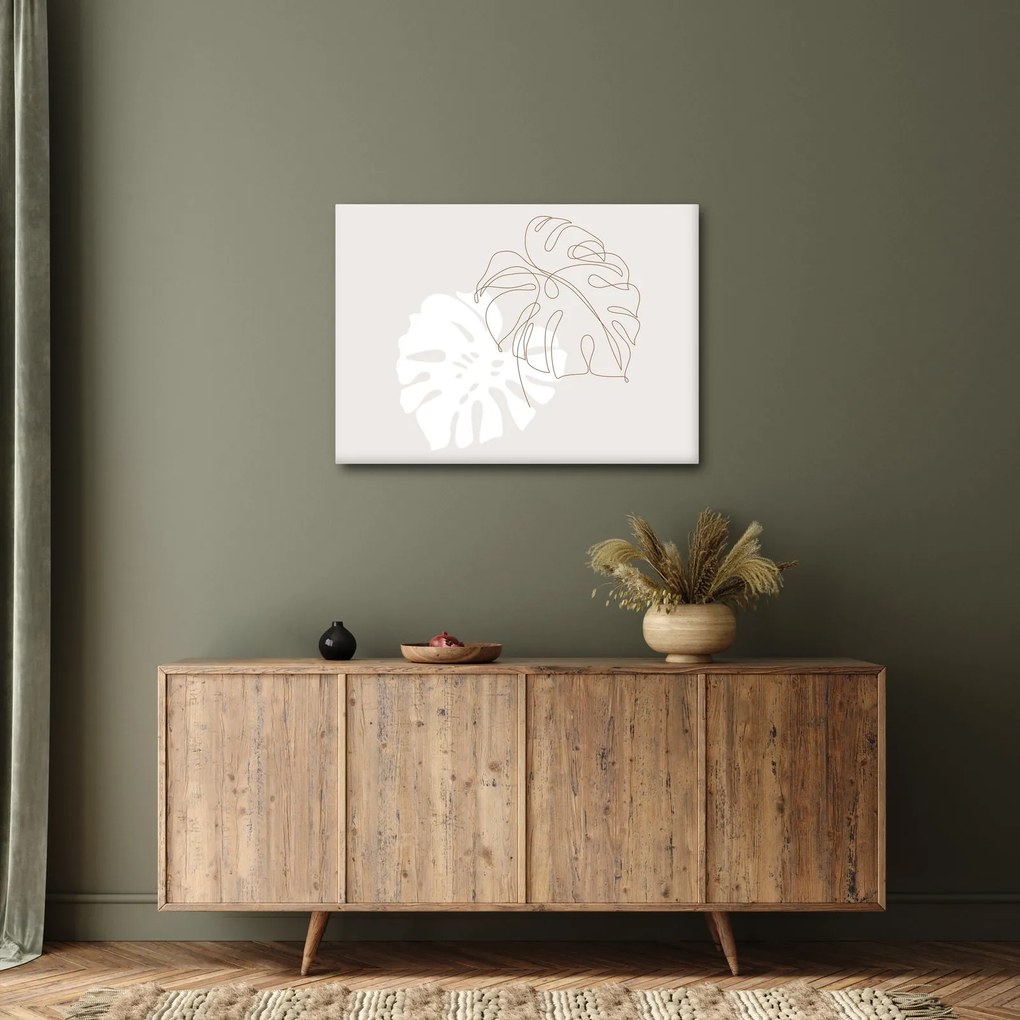 Tablou - Linia de artă monstera N⁰2 (70x50 cm)