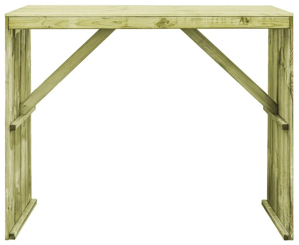 44900 vidaXL Masă de bar, 130 x 60 x 110 cm, lemn de pin tratat