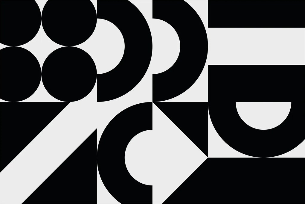 Tablou - Abstracție geometrică N⁰2 (90x60 cm)
