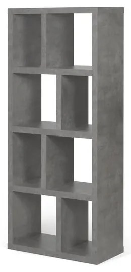 Bibliotecă gri cu aspect de beton 70x159 cm Berlin – TemaHome