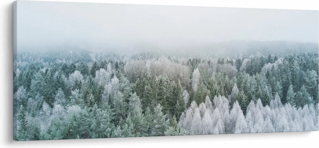 Tablou - Crestele munțillor înzăpezite (120x50 cm)