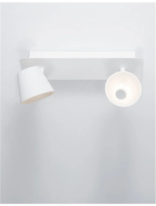 Aplica cu 2 spoturi LED BIAGIO alb NVL-9155362