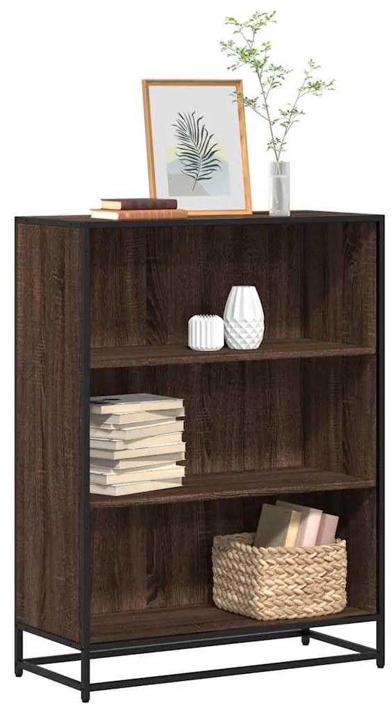 vidaXL Bibliotecă, stejar maro, 80,5x35x107,5 cm, lemn prelucrat