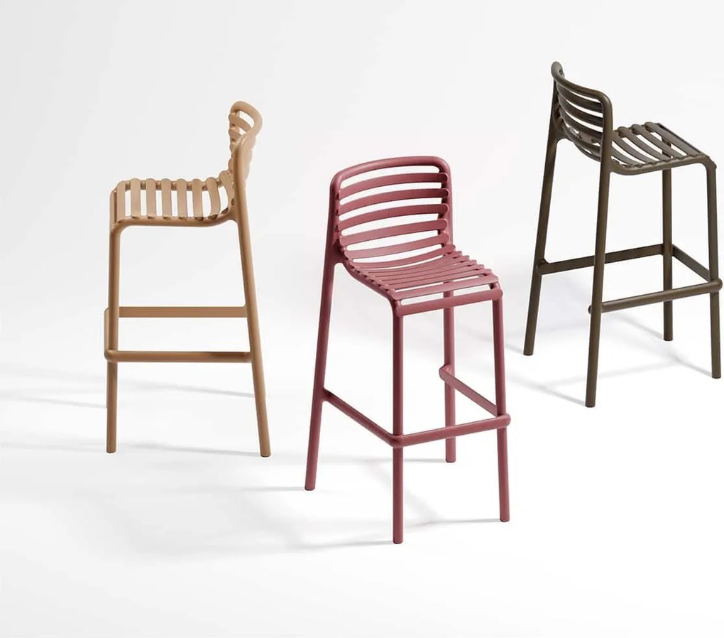 Scaun Bar Exterior Nardi - Doga Stool - Bianco
