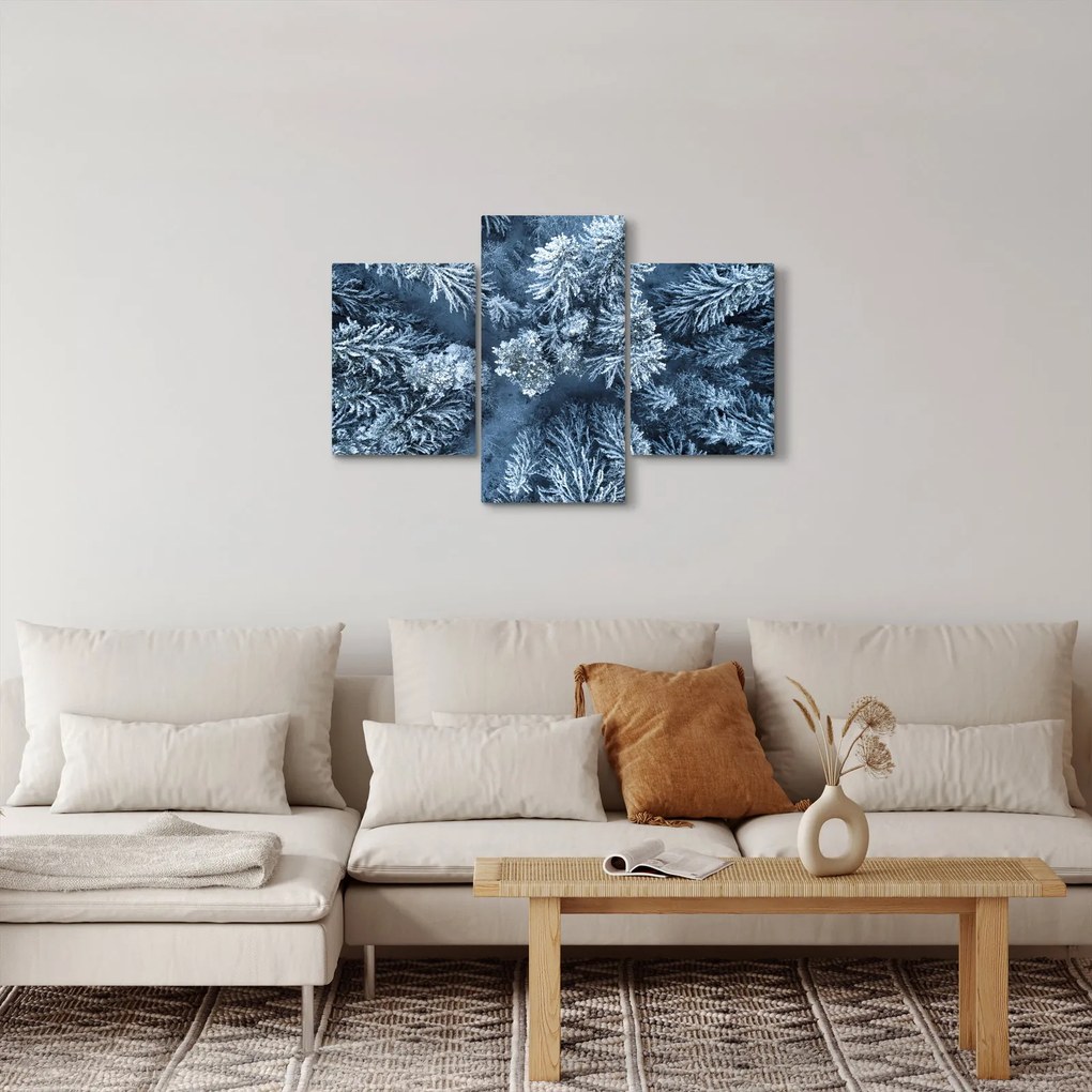 Tablou - Pădure înzăpezită (90x60 cm)