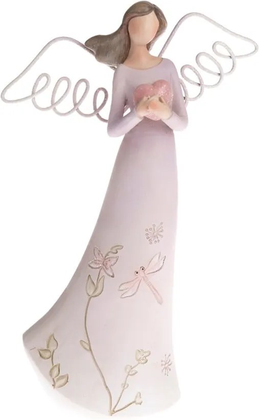 Decorațiune în formă de înger Dakls Angel, înălțime 21 cm