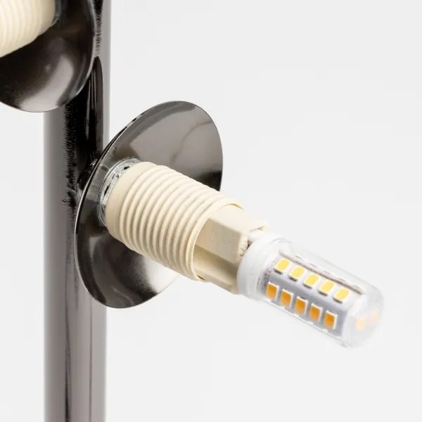 Brilagi - Lampă de masă LED MILLA 4xG9/3W/230V negru cromat/auriu