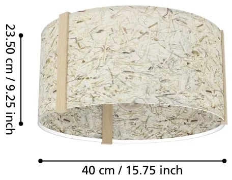 Plafonieră Eglo 390322 HONTONGAS 1xE27/25W/230V bej