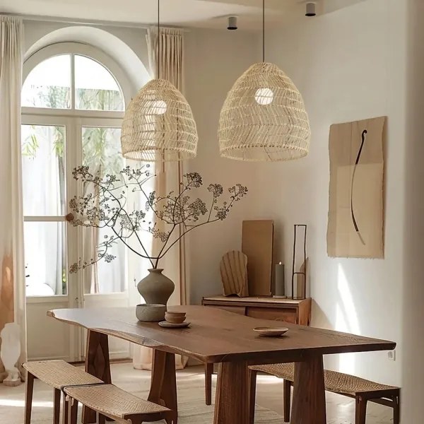 Immax 08260L - Lustră suspendată pe cablu BOHO DELICADO, 1x E27/40W/230V, Ø 38 cm