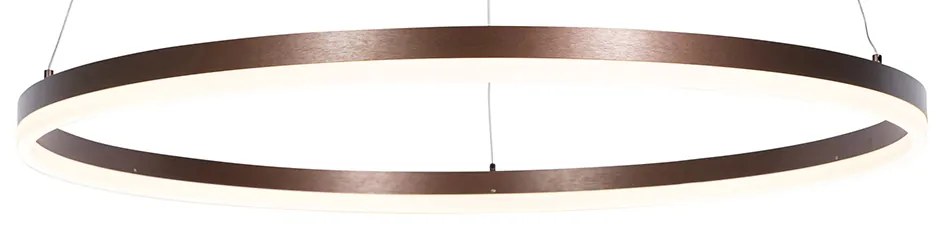 Lampă suspendată din bronz închis 80 cm cu LED cu dimmer pe 3 trepte - Anello