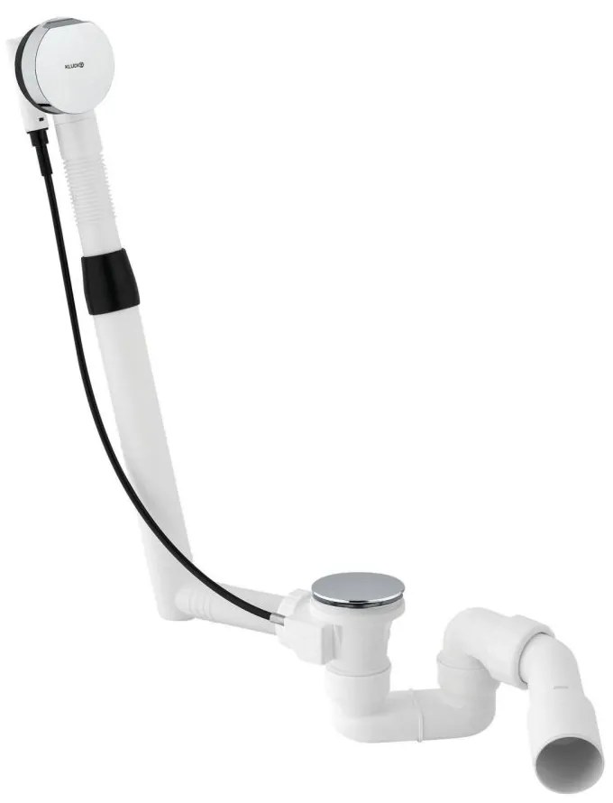 Sifon cada baie cu preaplin Kludi Rotexa, crom lucios