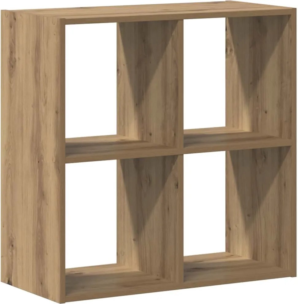 vidaXL Bibliotecă, stejar artizanal, 68,5x32x68,5 cm, lemn prelucrat