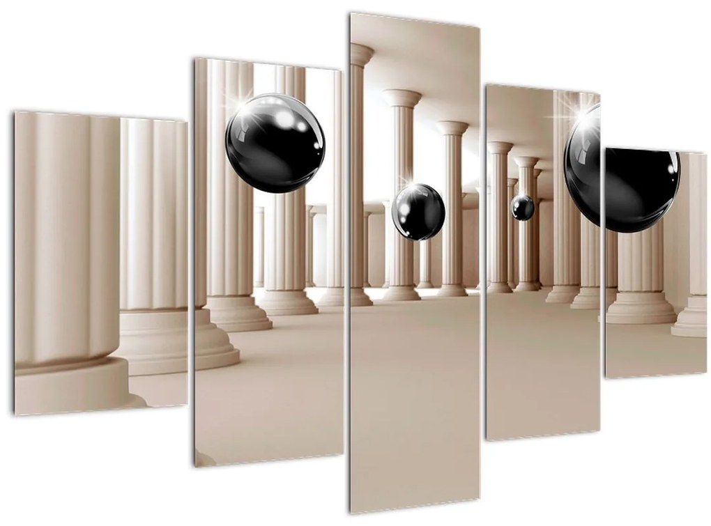 Tablou - Minge între stâlpi (150x105 cm)