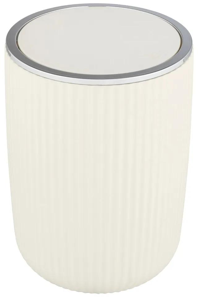 Coș de gunoi Wenko Agropoli, înălțime 27 cm, crem