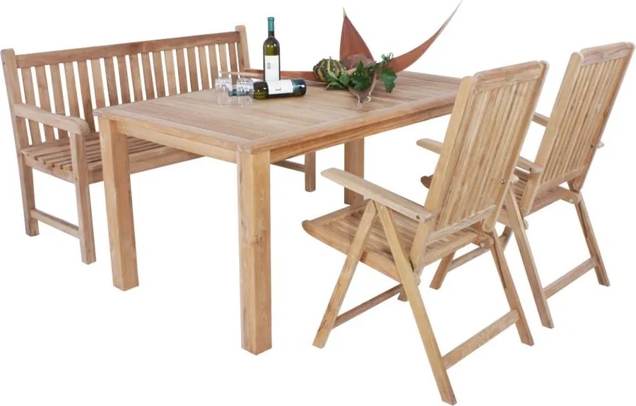 Masă de grădină din lemn de tec Garden Pleasure Solo