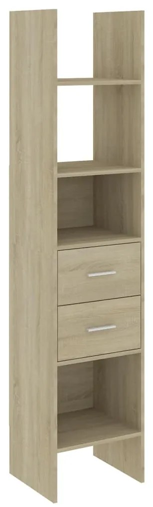 803419 vidaXL Bibliotecă, stejar Sonoma, 40x35x180 cm, lemn prelucrat