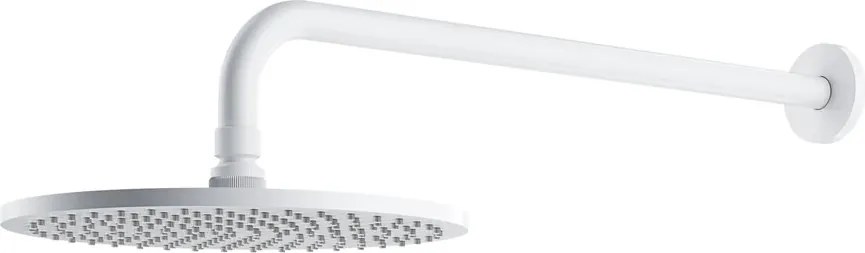 Palarie de dus cu brat Omnires Slimline finisaj alb mat ø25 cm 1 functie