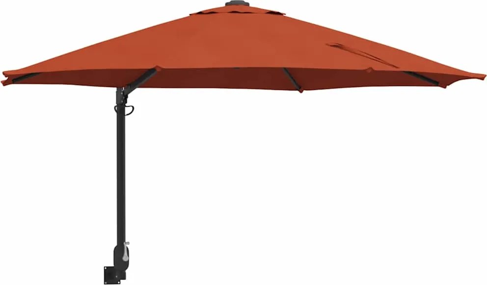 vidaXL Parasol de Grădină Terracota 248 x 248 x 148 cm