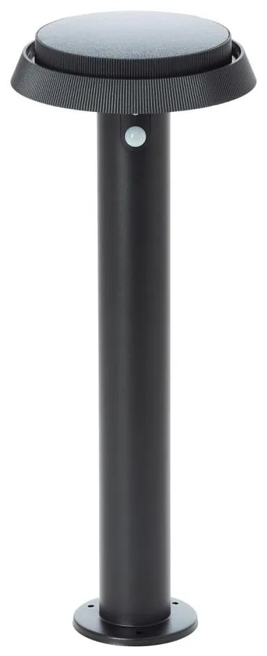Lampă LED solară cu senzor Brilliant ALVERO LED/4W/3,7V 50 cm IP44 negru