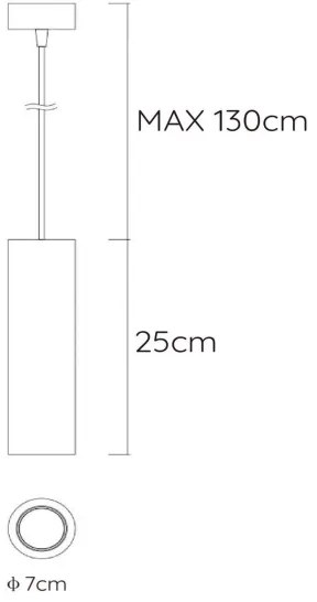 Lucide 35400/25/31 - Lampa suspendata GIPSY 1xGU10/35W/230V