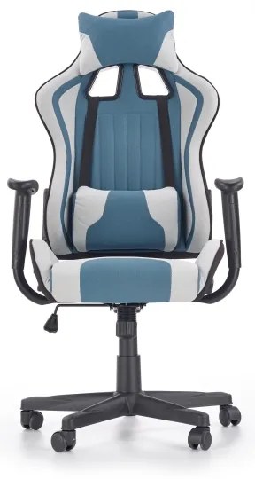 Scaun de birou KODA, gri deschis/albastru