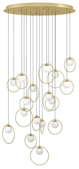 Lustră LED dimabilă pe cablu Eglo 390346 PORTOCOLOM 17xLED/3W/230V d. 78 cm