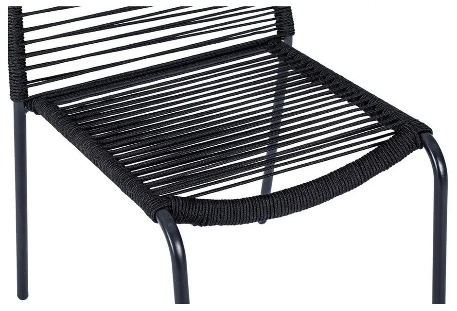 Set 4 scaune negre Kai și masă Thor - Bonami Essentials