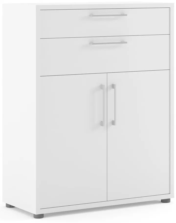 Bibliotecă modulară albă 89x113 cm Prima – Tvilum